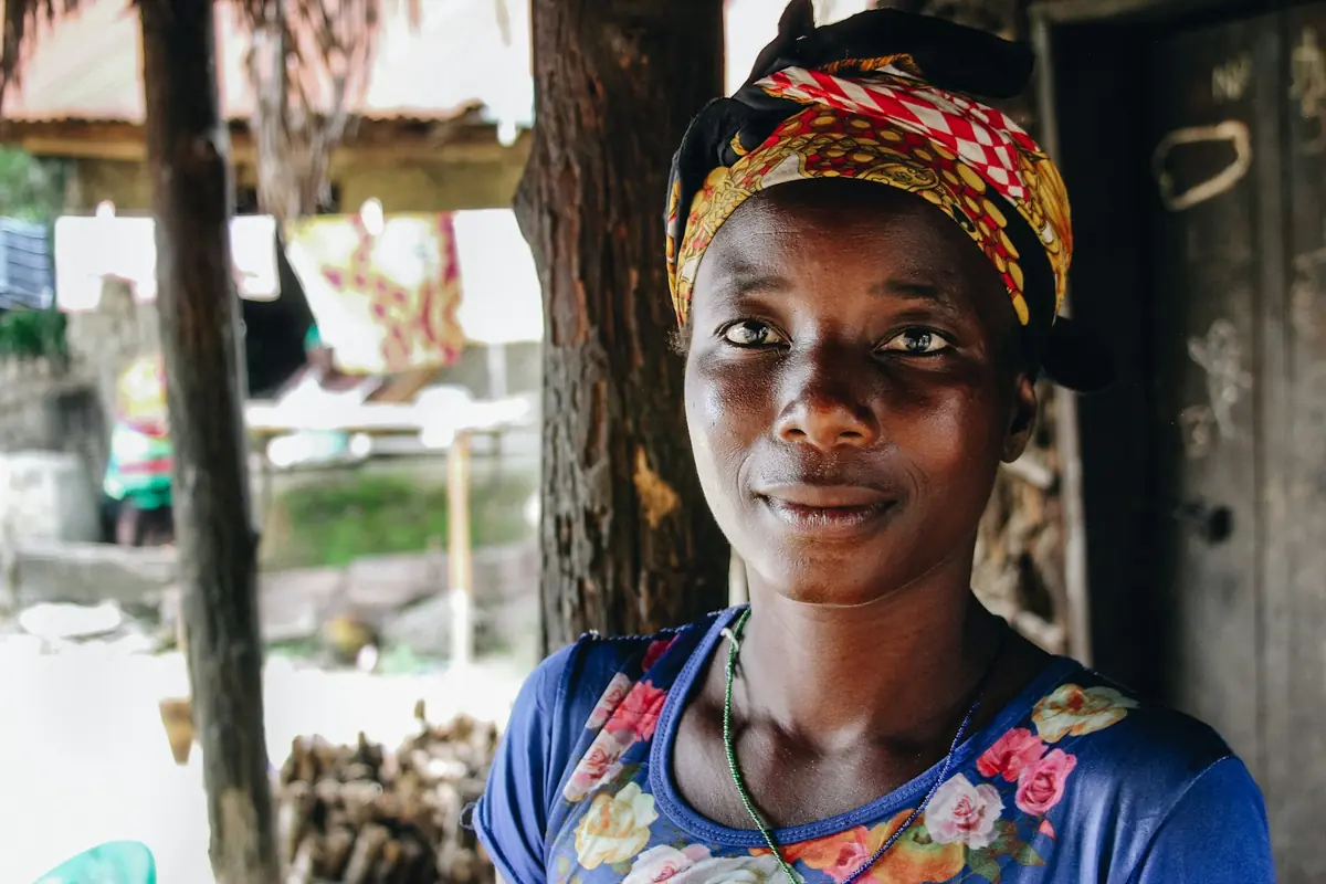 A Zimbabwean business owner at her shopfront